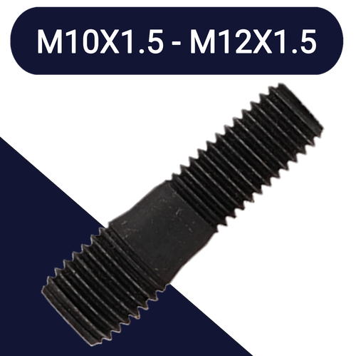 M10X1.5/M12X1.5,Class 10.9 Steel,Coarse to Fine Step Stud