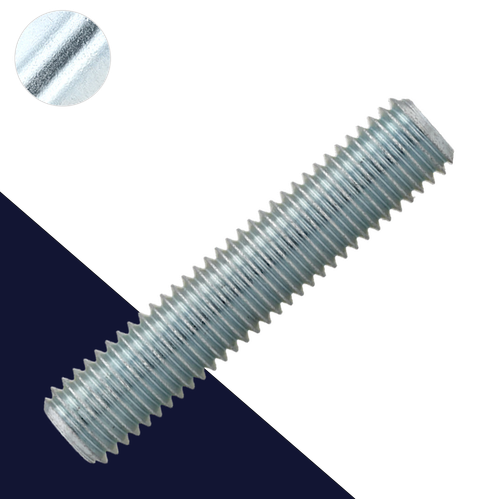 M7 Full Thread Stud,Class 10.9 Steel,DIN 976