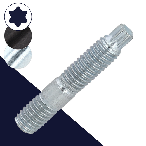 M7 Torx Double End Stud Class 10.9 Hardened Steel