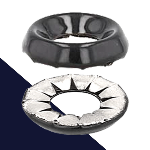 Escutcheon Trim Washer,Reinforced Cup Form,Plated Brass