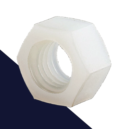 Coarse DIN 934 Nut,Plastic Polyamid,Finishes Vary