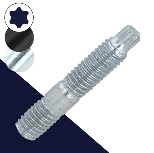 M8 Torx Drive Stud,Class 10.9 Steel,Special Double End