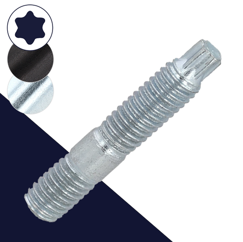M8 Torx Drive Stud,Class 10.9 Steel,Special Double End