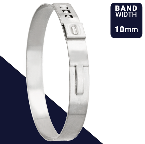 Clamp 10mm Band Stepless Ear Oetiker 167, Stainless