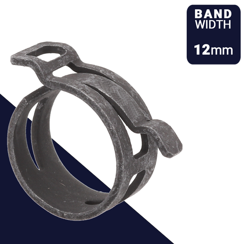 12mm Constant Tension LOW,Low Profile Tab Clamp,Coated, Salt Spray 760hr