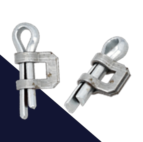 Continuous Banding Buckle,Spit Pin Closure, Reusable,Steel, Zinc Plated