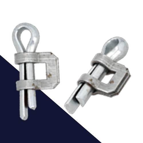 Continuous Banding Buckle,Spit Pin Closure, Reusable,Steel, Zinc Plated