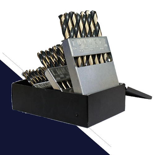 Letter "A" - "Z",Round Shank,Drill Bit Set, 26pc