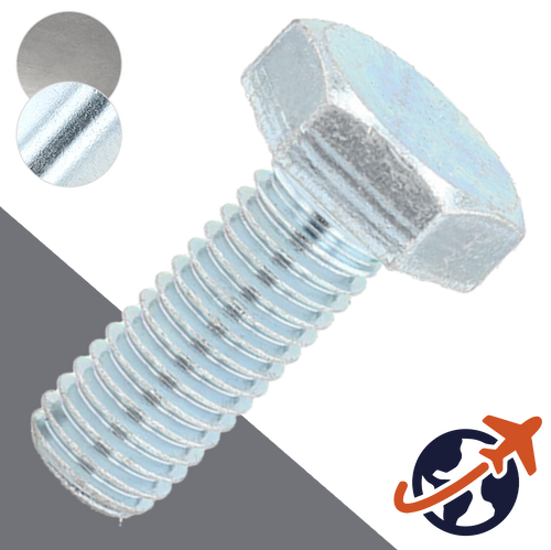 M10X1.0 Extra Fine Hex Bolt,Steel Class 8.8,DIN 960/961
