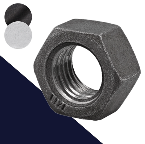 DIN 934 + ISO 4032 Nut,Steel Class 12 Extreme Strength,Finishes Vary