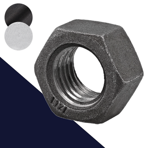 DIN 934 + ISO 4032 Nut,Steel Class 12 Extreme Strength,Finishes Vary