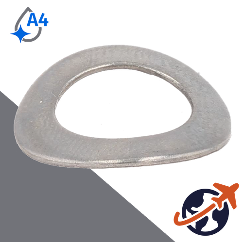 Form A Curved Wave Washer,DIN 137-A,A4 Stainless Steel