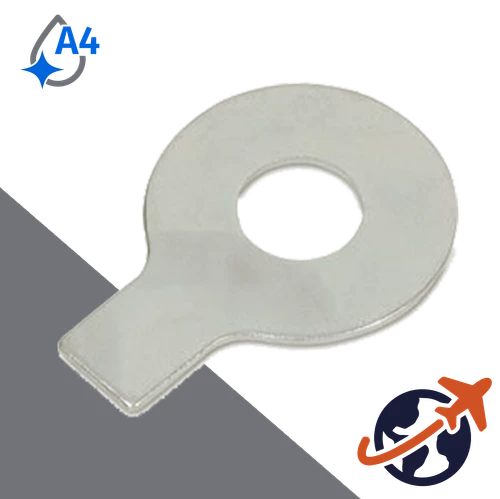 Washer + Single Tab,A4 Stainless Steel,DIN 93