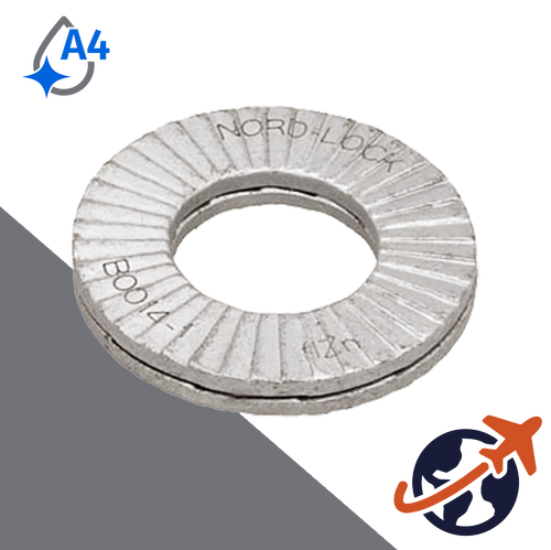 Original Washer OVERSIZED,Nord-Lock A4 Stainless,Wedge Dual-Lock NL-SS