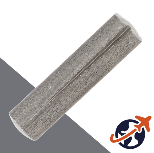M1.5 Grooved Pin FULL Length Taper,Stainless AISI 303,DIN 1471