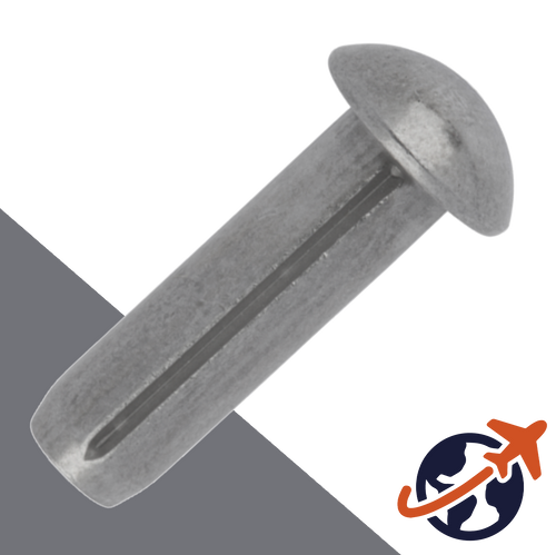 M1.4 Grooved Pin Round Head,Steel Plain,DIN 1476