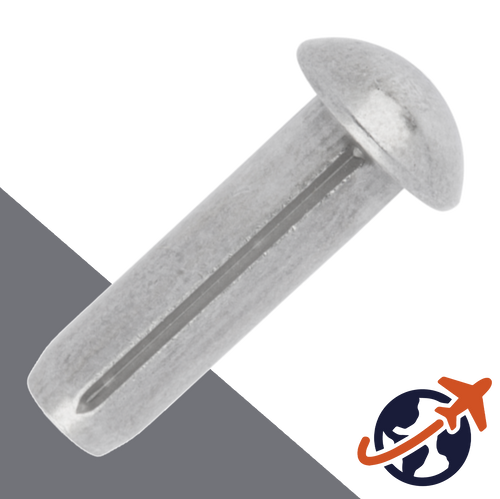 M1.4 Grooved Pin Round Head,Aluminum,DIN 1476