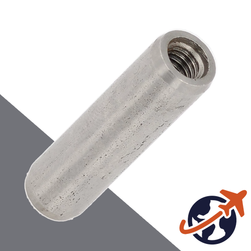 M12 Parallel Pins with Internal Thread - 303 Stainless ISO 8733