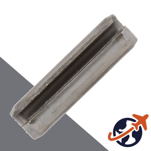 M1.5 Slotted Spring/Rolled Pin,A1 / AISI 303 Stainless,ISO 8752