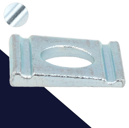 DIN 434 Square 8% Taper Washers - Steel Zinc