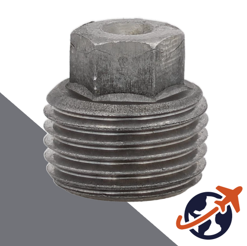 Taper External Hex Plug - Class 5.8 Steel DIN 909
