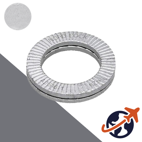 Original Washer,Nord-Lock Steel Zinc Flake,Wedge Dual-Lock Extended Sizes