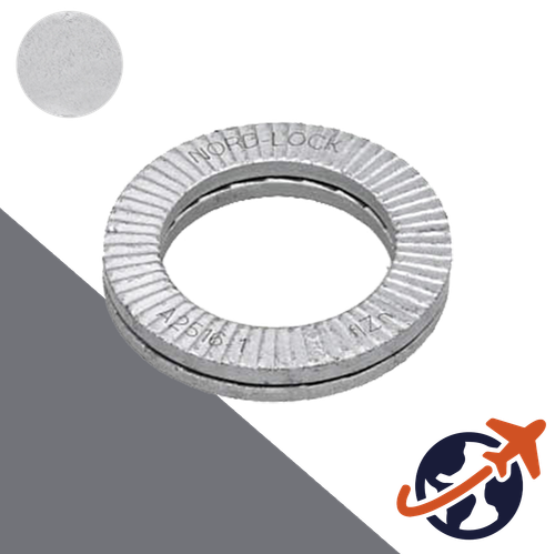 Original Washer,Nord-Lock Steel Zinc Flake,Wedge Dual-Lock Extended Sizes