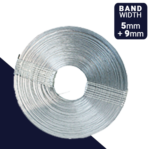 Smooth Banding,5mm & 9mm Width,W1 Galvanized Steel