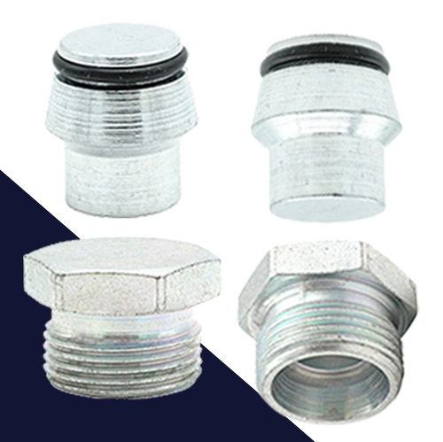 Metric Compression Plug,Female + Male,24 Degree Sealing Surface