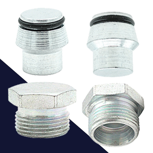 Metric Compression Plug,Female + Male,24 Degree Sealing Surface