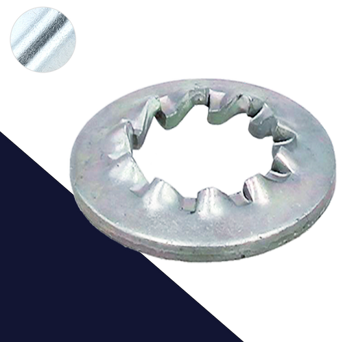 Serrated Internal Star Lock Washer Type JZC Zinc Plated