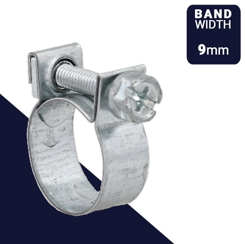 Clamp ABA MINI S10 Screw Combi Slot Drive W1 Galvanized Steel