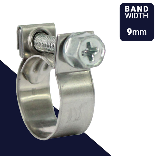 Clamp ABA MINI S40 Screw Cross Slot Drive W4 Stainless Steel