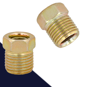 1/2-20" Brake Line End,Inverted Flare,For 5/16" Tubing