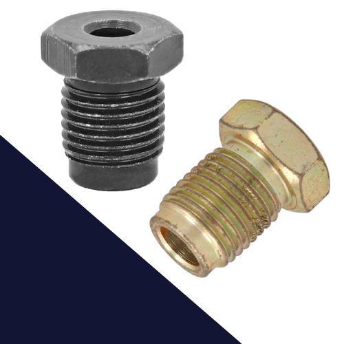 M12X1.25 Brake End,Double + Bubble Flare,1/4" + 3/16" Line