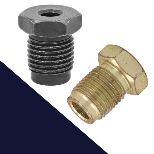 M12X1.25 Brake End,Double + Bubble Flare,1/4" + 3/16" Line