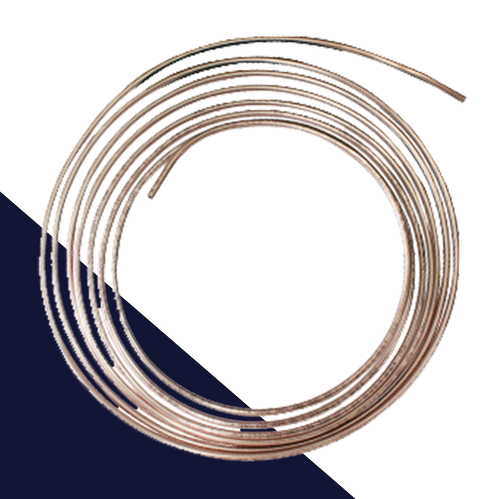 Inch Brake Line Tubing,25' Long Coil Roll,Copper-Nickel or Stainless