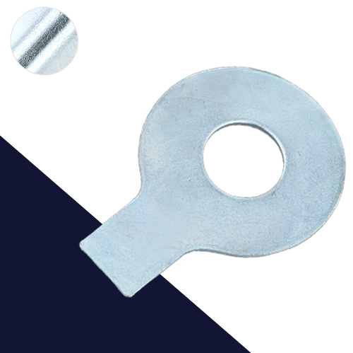 Washer + Tab,Zinc Plated Steel,DIN 93
