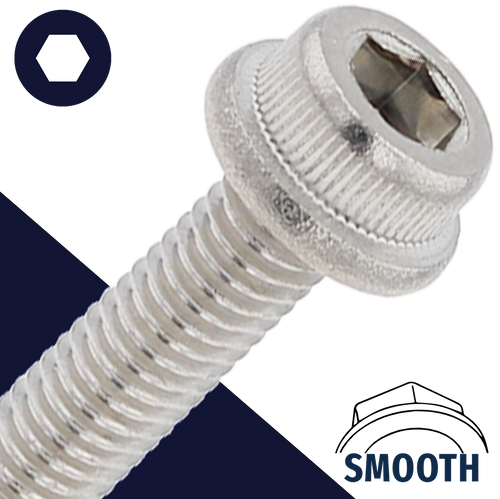 M3X0.5 Flanged Socket Cap Screw - Stainless Steel