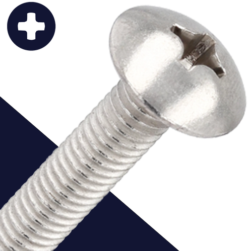 M4X0.7 Phillips Truss Head,Stainless Steel A2,JIS B-1111