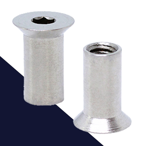 Flat Head Sleeve Nut,Allen Socket Drive,Stainless Steel A1