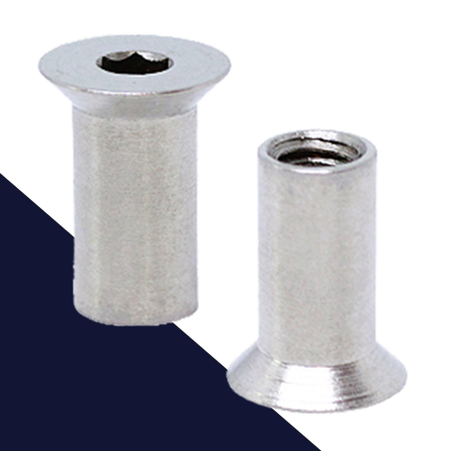 Flat Head Sleeve Nut,Allen Socket Drive,Stainless Steel A1