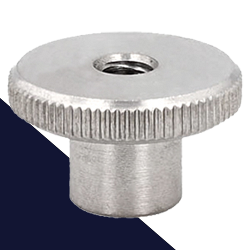 Knurled Thumb Nut,Stainless Steel,High Collar DIN 466