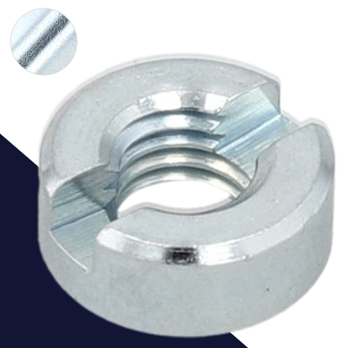 Slotted Round Nut,Zinc,DIN 546