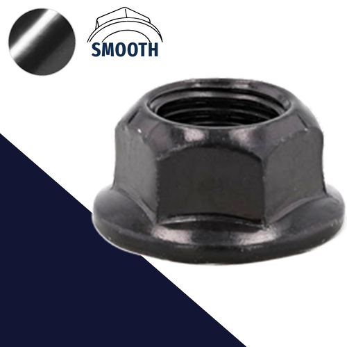 M14X1.5 Top Lock Flange Nut,Steel Class 8 Black Zinc,19mm Wrench