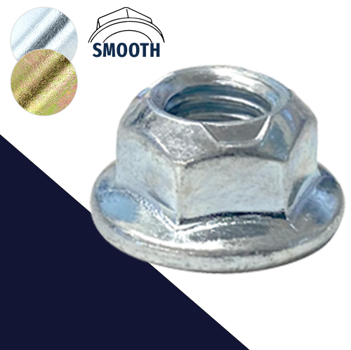 Top Lock Flange Nut M8,Steel Class 8 Zinc,12mm Small Wrench