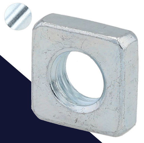 Square Nut Thin Style,Class 04 Steel Zinc,DIN 562