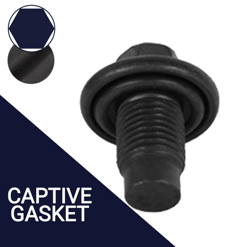 M14X1.5 Flanged Hex Plug,Dog Point with O-Ring,Part# DP14X1.5-115