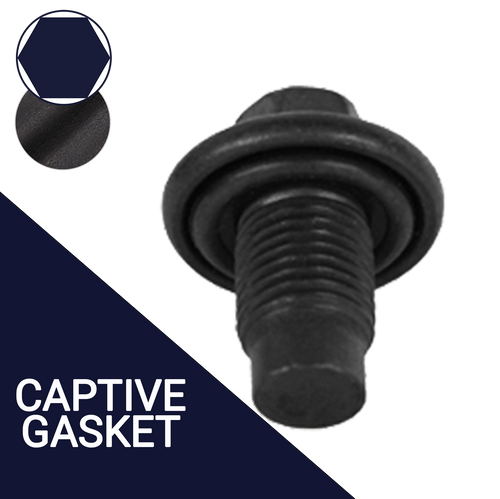 M14X1.5 Flanged Hex Plug,Dog Point with O-Ring,Part# DP14X1.5-115