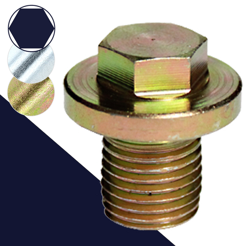 Wide Flange Drain Plug,Steel, Finishes Vary,Special OEM